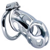 FUKR Cage de chasteté en métal Cobra Steel 10 x 3.7cm